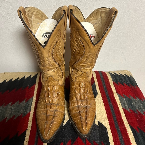 Men’s Alligator Print Boots 11D - Picture 4 of 10